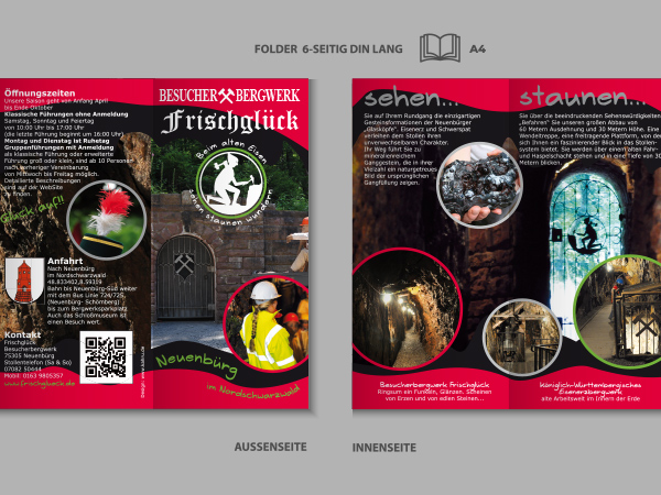 WebDesign und GrafikDesign des Besucherbergwerks Frischglück in Neuenbürg by KAHRU it web grafik